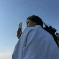 女头mua 画一片蓝天，我手执风