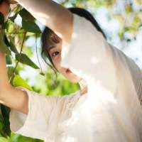 干净得像风。 你眼里可以容下世界，