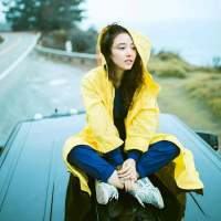 【女生头像·吴倩】下雨的天，总是故事开始... 有些日子，像一瞬间那