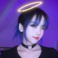 她的蓝发
