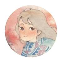 冬季漫画女头，愿你喜 下雪了，一片白，走路