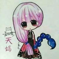 手绘 后来陪在我身边的人都