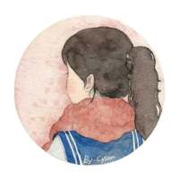 冬季漫画女头，愿你喜 下雪了，一片白，走路