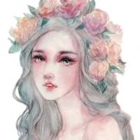 唯美精品手绘女头 ◇◆╰つ 我 的 天