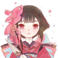 最后一弹。Q 版阴阳师，唯美，可爱，动漫女... 我养一只黑猫 你养一
