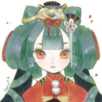 最后一弹。Q 版阴阳师，唯美，可爱，动漫女... 我养一只黑猫 你养一