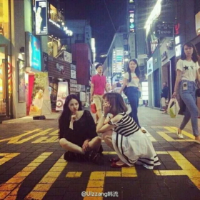 call me baby＆小清新＆我喜欢的 两个人朝着两个方向，