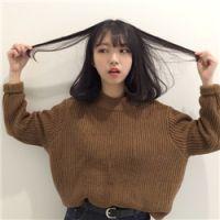 胡'  短发气质。 失落吗？失望吗？绝望