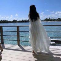 QQ女生头像 看海 我真佩服自己面对着一
