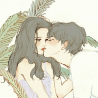 韩国的插画图，画风有点甜哦 我曾经把我的全部给了