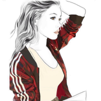 素描欧美风 真心相信一切都会好的