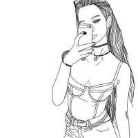 素描欧美风（女） 如果有一天我变了，请