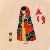 每一条金鱼都是一个仙子  美 ! 朋友，让我轻轻的说声
