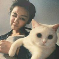 她的猫。 就是因为触碰到心底的