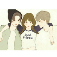 韩国的插画图，画风有点甜哦 我曾经把我的全部给了
