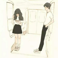插画情头 缘分是在一起的理由，