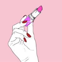 pink colour. 总要在说完再见以后才