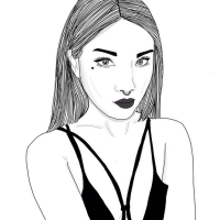 素描欧美风（女） 如果有一天我变了，请