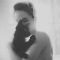 她的猫。 就是因为触碰到心底的
