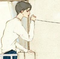 简单插画情侣头像 我永遠無法對傷害過我