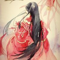 红衣女子 原创 不是我走是你放开手