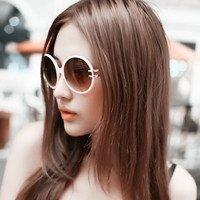 戴墨镜的女头 握不住的沙、不如扬了
