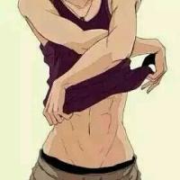 脱衣肌肉动漫男头。 你的离开　是不是对我