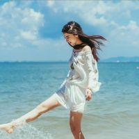 QQ女生头像 看海 我真佩服自己面对着一