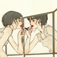 韩国的插画图，画风有点甜哦 我曾经把我的全部给了