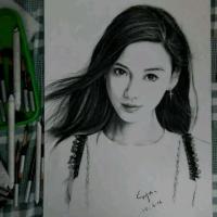 关键是最后俩张手绘我家女神 我奋不顾身爱的人最后